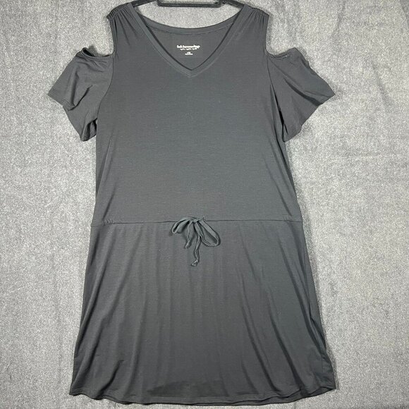 Soft Surroundings Dresses & Skirts - Soft Surroundings Sz L  Cold shoulder Drawstring waist dress